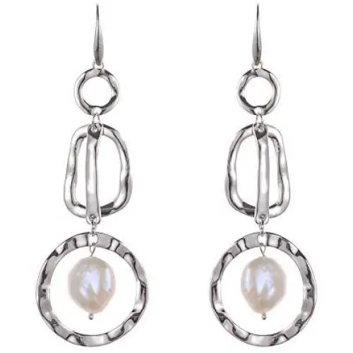 Silver Earrings for Women Summer Fashion Polished Good Luck Vintage Dangle Earrings Jewelry for Women