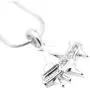 Spinningdaisy Silver Plated Crystal Grand Piano Necklace Spinningdaisy Silver Plated Crystal Grand Piano Necklace