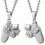 Wydmire Magnetic Couple Necklace, Matching Controller Necklaces for Couples, Him and Her, Boyfriend Girlfriend Jewelry