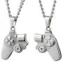 Wydmire Magnetic Couple Necklace, Matching Controller Necklaces for Couples, Him and Her, Boyfriend Girlfriend Jewelry
