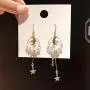 Asymmetrical Star Moon Tassel Drop Dangle Earrings Long Lucky Star Planet Cubic Zirconia Earrings for Women Girls Asymmetrical Star Moon Tassel Drop Dangle Earrings Long Lucky Star Planet Cubic Zirconia Earrings for Women Girls
