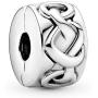 Pandora Jewelry Knotted Hearts Clip Sterling Silver Charm