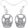 DOWAY Antique Gold Plated Basket Easter Bunny Rabbit Earrings Dangle Drop Metal Jewelry for Women Girls Classic Gift