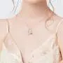CUOKA MIRACLE Fairy Necklace, Flower Girl Necklace S925 Sterling Silver Heart Pendant Necklace Fairy Jewelry Gift for Women Teen Girlfriend