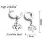 4 Pairs Small Huggie Hoop Earrings for Women and Men, Stainless Steel Material 14K White Gold Plated Hoops Dangles Set, Ideal Earings Jewelry Gift for Teen Girls Boys Friend or Daily Wear 4 Pairs Small Huggie Hoop Earrings for Women and Men, Stainless Steel Material 14K White Gold Plated Hoops Dangles Set, Ideal Earings Jewelry Gift for Teen Girls Boys Friend or Daily Wear