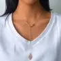 Avanlin Vintage Hamsa Infinity Necklace Gold Hand of Fatima Pendant Necklaces Y Drop Lariat Chain Jewelry for Women and Girls