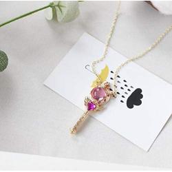 Bo Feng 3Pcs Cartoon Sailor Moon Pendant for Cosplay Women Girls Gifts Accessories Prop Tsukino Usagi Heart Shaped Necklace