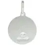 Small Sterling Silver Guardian Angel Medal Necklace 5/8 inch Round Italy, 16-30 inch 0.8mm_Box_Chain Small Sterling Silver Guardian Angel Medal Necklace 5/8 inch Round Italy, 16-30 inch 0.8mm_Box_Chain