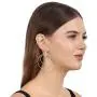 SolidSilver - Sterling Silver CZ Accent Double Hoop in Hoop Dangle Earrings | Round or Square SolidSilver - Sterling Silver CZ Accent Double Hoop in Hoop Dangle Earrings | Round or Square