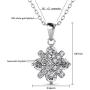 St.Claire Swarovski Jewelry Necklaces for Women 18K Rose Gold Cross Octagonal Pendant Necklace 925 Sterling Silver Birthstone Pendant Necklaces for Women Jewelry Birthday Happy Mother‘s Day Gift for Women