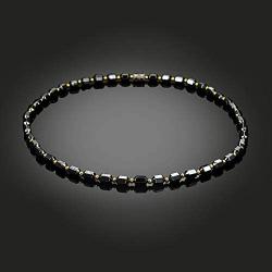 Caiyao Hematite Magnetic Necklace Pain Relief Therapy Arthritis Migraine Headaches Shoulders Back Beads Necklace