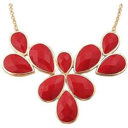 Jane Stone Fashion Gold Tone Bubble Collar Necklace Statement Chunky Jewelry for Women