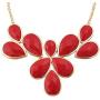 Jane Stone Fashion Gold Tone Bubble Collar Necklace Statement Chunky Jewelry for Women