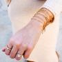Paperclip Necklace and Bracelet Set, Chain Link Necklace & Chain Bracelet Matching Jewelry Set
