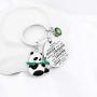 Funny Cute Panda Keychain You are Braver Stronger Smarter Than You Think Keychain Animal Panda Bear Jewelry Pandas Lover Gift