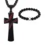 GUNGNEER Cross Baseball Necklace Stainless Steel Keel Chain Athletes Inspiration Strength Jewelry Gift Men Women