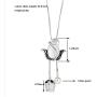 HSQYJ Crystal Flower Pendant Necklace Pretty Pearl Adjustable Long Sweater Necklace Fashion Jewelry for Women Girls