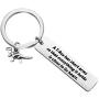 BAUNA Dinosaur Keychains T-Rex Gifts A T-Rex Has Short Arms So That Everything It Holds is Close to Its Heart Animals Inspirations Quote Jewelry Gift