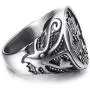 Elfasio Viking Drakkar Ship Kraken Norse Sea Monster Octopus Squid Tentacle Stainless Steel Vintage Ring Elfasio Viking Drakkar Ship Kraken Norse Sea Monster Octopus Squid Tentacle Stainless Steel Vintage Ring