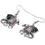 Enamel Alloy Dinosaur Fantasy Dragon Earrings Drop Dangle Unique Animal Jewelry For Women Kids
