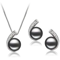 Claudia Black 7-8mm AA Quality Freshwater 925 Sterling Silver Cultured Pearl Set For Women