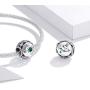 BAMOER Zodiac Star Sign 925 Sterling Silver Birthstone Charm for Charm Bracelets 12 Constellations Charms Bead Fits Pandora Bracelet and Necklace