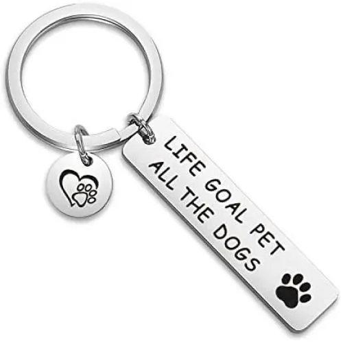 WUSUANED Life Goal Pet All The Dogs Keychain Vet Tech Jewelry Vet Student Graduation Gift For Vet Dog Lover Vet Nurse WUSUANED Life Goal Pet All The Dogs Keychain Vet Tech Jewelry Vet Student Graduation Gift For Vet Dog Lover Vet Nurse