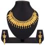 Efulgenz Indian Style Bollywood Fashion Wedding Bridal Choker Collar Tassel Necklace Dangle Earrings Jewelry Set