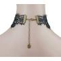 UDORA Gothic Halloween Bat Lace Choker Statement Necklace Earrings Jewelry Set