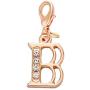 SENFAI 26 Alphabet English Letters Crystal First Initial Name Charms for Bracelet,Necklace,Zipper Puller (B2)