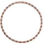 Feraco Copper Magnetic Therapy Necklace for Women Men Pain Relief for Arthritis 99.99% Pure Solid Copper Chain Necklace with Magnets Unique X Shape Links Adjustable