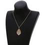 Ouran Long Necklace for Women,Leaf Pendant Necklace for Girls Gift Rose Gold Chain Necklace Vintage Necklace