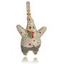 KOSMOLING Ice Out Patrick Star Pendant Micro Pave Bling CZ Stone Necklace for Mens Women Hip Hop Jewelry Gift