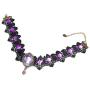 QEPOL Retro Handmade Choker Necklace for Women Gothic Black Lace Royal Court Vampire Style Wedding Beads Tassels Chain Pendant Earring Halloween Punk Costume Party Set Rock Craft Bracelet