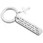 MAOFAED Religious Jewelry But Take Heart I Have Overcome The World Bible Verse Keychain Inspirational Biblical Quote Gift