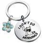 FAADBUK Funny Stitch Keychain I Dont Do Mornings Jewelry Lilo & Stitch Inspired Gift Hawaiian Trip Souvenir Keychain Hibiscus Flower Charm Jewelry FAADBUK Funny Stitch Keychain I Dont Do Mornings Jewelry Lilo & Stitch Inspired Gift Hawaiian Trip Souvenir Keychain Hibiscus Flower Charm Jewelry