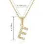 CONGYUN Tiny Gold Plated Personality Initial Necklace Letter Pendant Necklace with Cubic Zirconia Birthday Gifts for Girls, Boys, Women, Men（Letters A to Z 26）