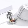 Tree of Life Locket Necklace That Hold Photos and Human Ashes, 925 Sterling Silver 2 in 1 Locket Cremation Urn Necklace, Ashes Keepsake Pendant Engraving Forever in My Heart Jewelry Mother Day Gift for Women Unisex Adult with Gift Box