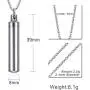 Mealguet Jewelry Free-Engraving Personalized Stainless Steel Cylinder Remembrance Memorial Ash Cremation Urn Pendant Necklace Mealguet Jewelry Free-Engraving Personalized Stainless Steel Cylinder Remembrance Memorial Ash Cremation Urn Pendant Necklace