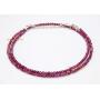 Purple Garnet Necklace Free Bracelet Gemstone Beaded Necklace January Birthstone Garnet Rhodolite Garnet Necklace Garnet Gemstone Jewelry.