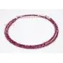 Purple Garnet Necklace Free Bracelet Gemstone Beaded Necklace January Birthstone Garnet Rhodolite Garnet Necklace Garnet Gemstone Jewelry.