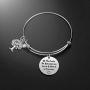 iJuqi Aunt Gift From Niece - Aunt Niece Bracelet, The Love Between An Aunt and Niece Is Forever, Aunt Birthday Gifts, Stainless Steel Aunt Jewelry Gift