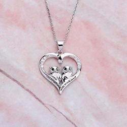 SEIRAA Otter Necklace Sea Otter Heart Pendant Necklace for Otter Lovers Otterly in Love with You Forever Birthday