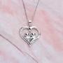 SEIRAA Otter Necklace Sea Otter Heart Pendant Necklace for Otter Lovers Otterly in Love with You Forever Birthday