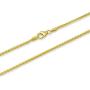 2mm thick 14k gold plated solid sterling silver 925 Italian SPIGA WHEAT chain necklace chocker bracelet anklet - 6'', 8'', 10'', 12'', 14'', 16'', 18'', 20'', 22'', 24'', 26'', 28'', 30'', 32'', 34'', 36'', 38'', 40''