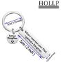 HOLLP Wedding Jewelry Stepdaughter Gift When I Married Your Dad I Gained A Daughter Keychain Bonus Daughter Gift from Stepmom