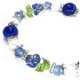 Bluebonnet Texas State Flower Bracelet - Texas Jewelry Gift For Women - Garden Botanical Flower Bead Bracelet 1 pc