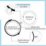 Magnetic Couples Bracelets Mutual Attraction Relationship Matching Friendship His Hers Rope Bracelet Set for Women Men Boyfriend Girlfriend Him Her BFF Best Friends