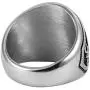 HZMAN Mens Gothic Lucifer Satan Stainless Steel Seal Symbol Demon Retro Jewelry