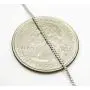 Orostar Sterling Silver Italian 1.5mm Franco Square Box Link Chain, 16-30 Inches, Silver and Gold Color